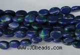 CLA418 15.5 inches 5*7mm oval synthetic lapis lazuli beads