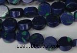 CLA442 15.5 inches 8mm coin synthetic lapis lazuli beads