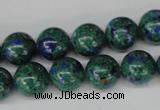 CLA482 15.5 inches 12mm round synthetic lapis lazuli beads