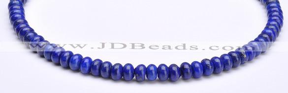 CLA50 5*8mm roundel deep blue dyed lapis lazuli beads Wholesale