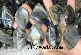 CLB1003 15.5 inches 18*35mm - 25*45mm freeform labradorite beads