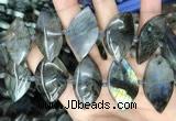 CLB1004 15.5 inches 18*35mm - 25*45mm marquise labradorite beads