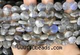 CLB1038 15.5 inches 10mm faceted coin labradorite beads wholesale