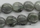 CLB106 15.5 inches 14mm flat round labradorite gemstone beads wholesale