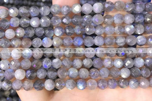 CLB1072 15.5 inches 6mm faceted round labradorite beads