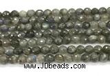 CLB1249 15 inches 6mm faceted round labradorite beads wholesale