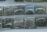 CLB132 15.5 inches 12*12mm square labradorite gemstone beads