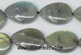 CLB159 15.5 inches 15*20mm flat teardrop labradorite gemstone beads