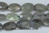 CLB187 15.5 inches 10*14mm faceted oval labradorite beads