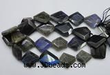 CLB218 15.5 inches 25*30mm - 30*40mm faceted freeform labradorite beads