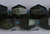 CLB233 15.5 inches 13*15mm - 15*17mm faceted nuggets labradorite beads