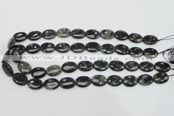 CLB312 15.5 inches 13*18mm oval black labradorite gemstone beads