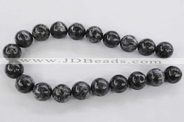 CLB357 15.5 inches 18mm round black labradorite beads wholesale