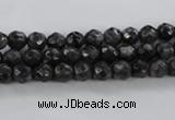 CLB360 15.5 inches 6mm faceted round black labradorite beads wholesale