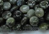 CLB38 15.5 inches 10mm flat round labradorite gemstone beads