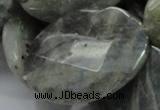 CLB49 15.5 inches 30*40mm faceted oval labradorite gemstone beads