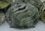 CLB50 15.5 inches 30*40mm carved oval labradorite gemstone beads