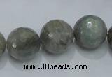 CLB52 15.5 inches 16mm faceted round labradorite gemstone beads