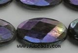 CLB663 15.5 inches 20*30mm faceted oval AB-color labradorite beads