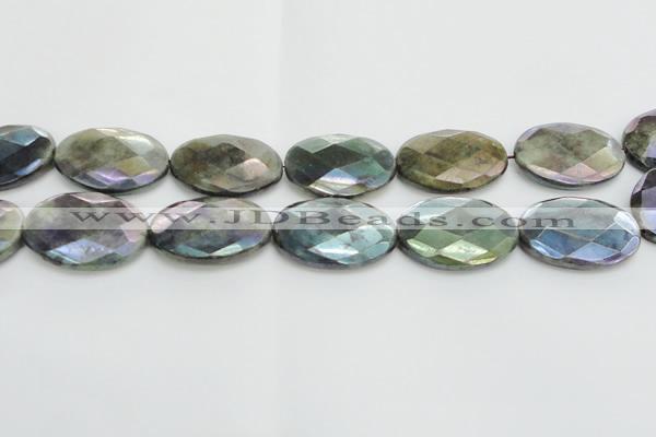 CLB664 15.5 inches 25*35mm faceted oval AB-color labradorite beads