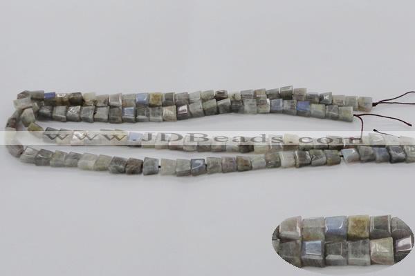 CLB752 15.5 inches 7*9mm faceted trapezoid labradorite gemstone beads