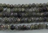 CLB755 15.5 inches 2.5*4mm faceted rondelle AB-color labradorite beads