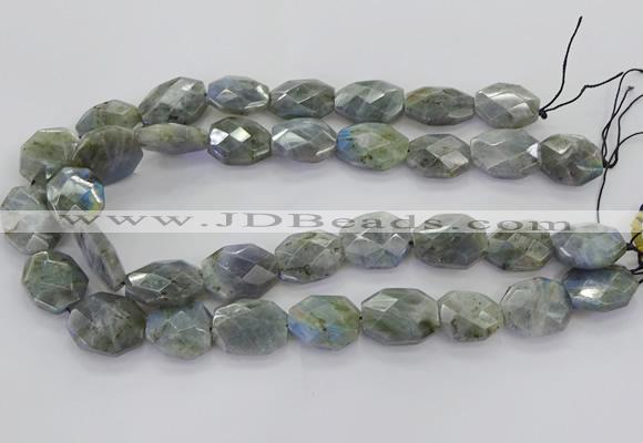 CLB769 15.5 inches 13*18mm - 18*25mm faceted freeform labradorite beads