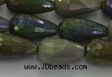 CLB784 15.5 inches 10*20mm faceted teardrop AB-color labradorite beads