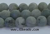 CLB873 15.5 inches 8mm round matte labradorite gemstone beads