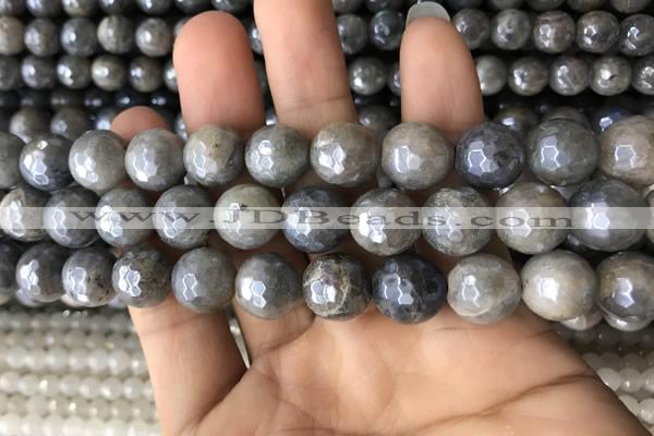 CLB884 15.5 inches 12mm faceted round AB-color labradorite beads