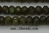 CLB957 15.5 inches 6*10mm faceted rondelle labradorite beads