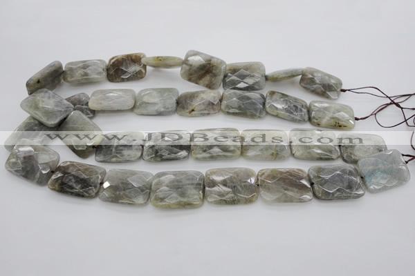 CLB96 15.5 inches 18*25mm faceted rectangle labradorite beads