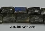 CLB960 15.5 inches 10*14mm faceted rectangle labradorite beads