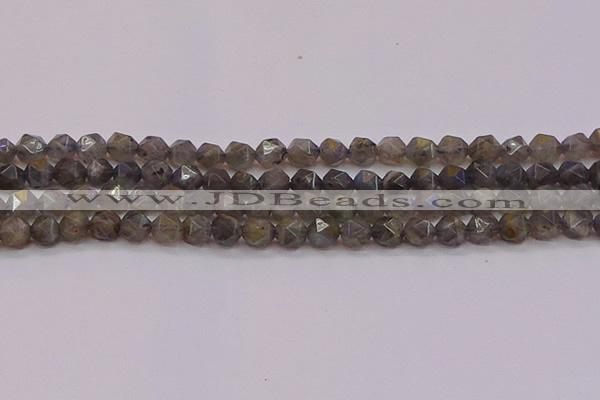 CLB973 15.5 inches 10mm faceted nuggets labradorite gemstone beads