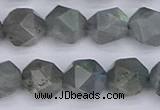 CLB983 15.5 inches 10mm faceted nuggets labradorite beads wholesale