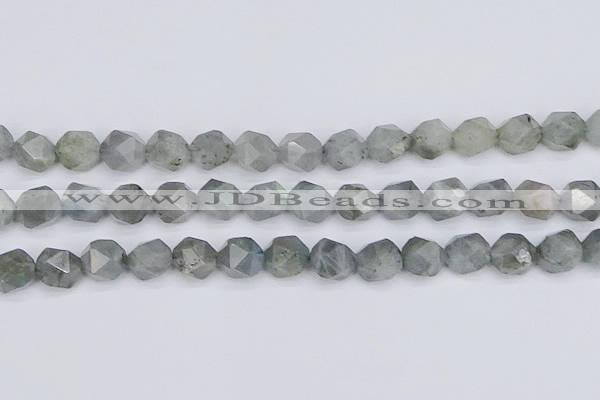 CLB984 15.5 inches 12mm faceted nuggets labradorite beads wholesale