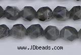 CLB986 15.5 inches 6mm faceted nuggets labradorite beads wholesale