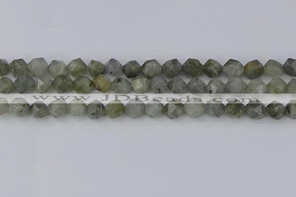 CLB995 15.5 inches 12mm faceted nuggets labradorite gemstone beads