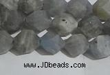 CLB997 15.5 inches 8mm faceted nuggets matte labradorite beads