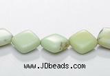 CLE15 rhombic 8*8mm lemon turquoise gemstone beads Wholesale