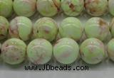 CLE201 15.5 inches 6mm round lemon turquoise beads wholesale