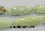 CLE36 15.5 inches 10*30mm rice lemon turquoise beads wholesale