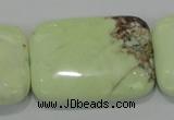 CLE44 15.5 inches 30*40mm rectangle lemon turquoise beads wholesale