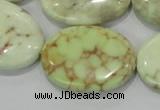 CLE47 15.5 inches 22*30mm oval lemon turquoise beads wholesale