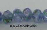 CLG07 12 inches 6*8mm faceted rondelle handmade lampwork beads