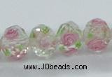 CLG31 15 inches 8*10mm faceted rondelle handmade lampwork beads