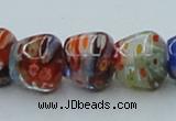 CLG574 16 inches 10*12mm apple lampwork glass beads wholesale