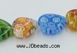 CLG580 16 inches 12*12mm heart lampwork glass beads wholesale