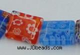 CLG585 16 inches 10*12mm rectangle lampwork glass beads wholesale