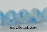 CLG59 15 inches 8*10mm faceted rondelle handmade lampwork beads